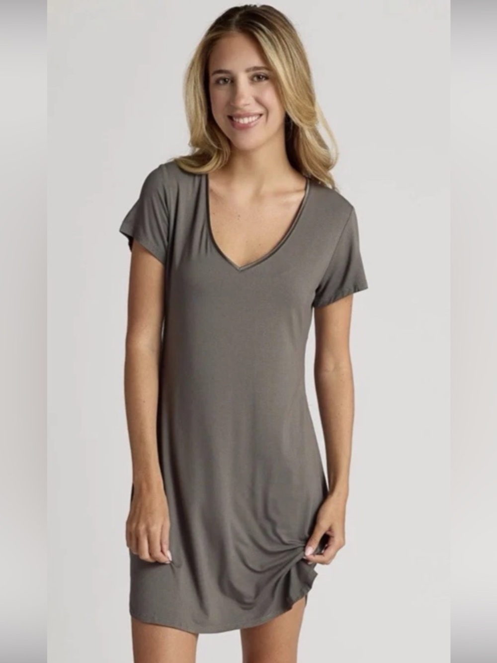 FACEPLANT DREAMS Claire Nightgown Earl Grey Bamboo Size M